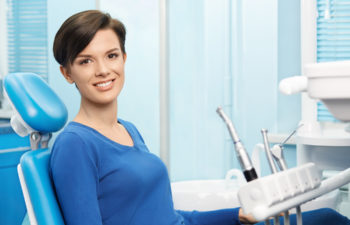 Woman in Dentist Chair